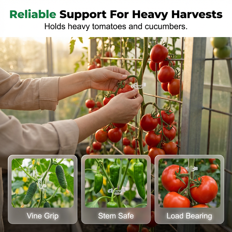 🧷 51% OFF NOW ! ⚡ 100 PCS Quick-Lock Plant Support Clips – Sturdy Support, Easy Install & Reusable Design 🌱